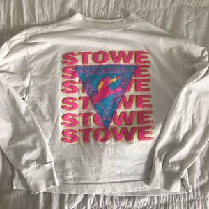 90s vintage cropped long sleeve tee